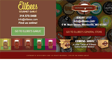 Tablet Screenshot of ellbees.com